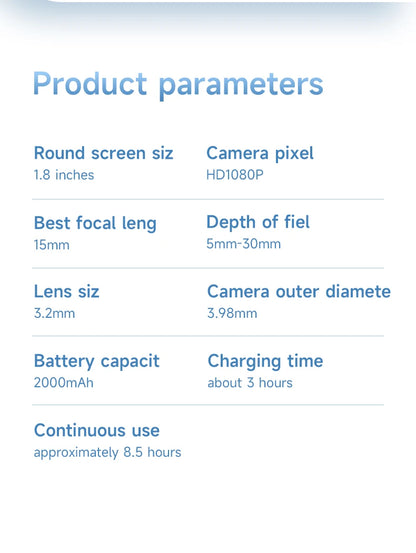 HD Digital Ear Camera Otoscope with Display