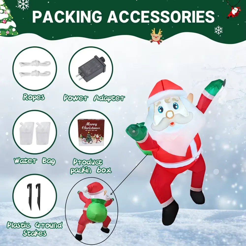 1M Inflatable Dabbing Santa Christmas Decoration