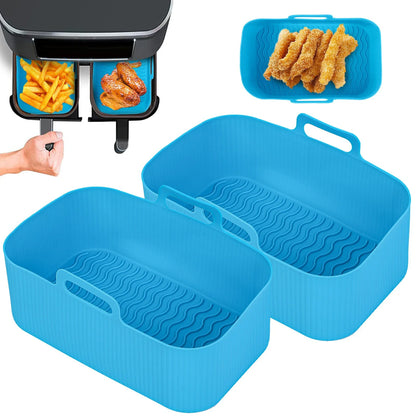 2Pcs Air Fryer Silicone Tray