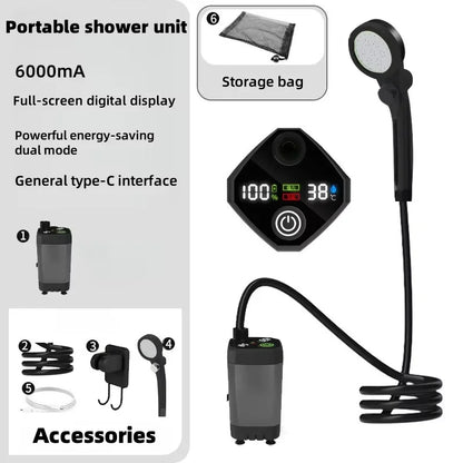 Portable Rechargeable Camping Shower