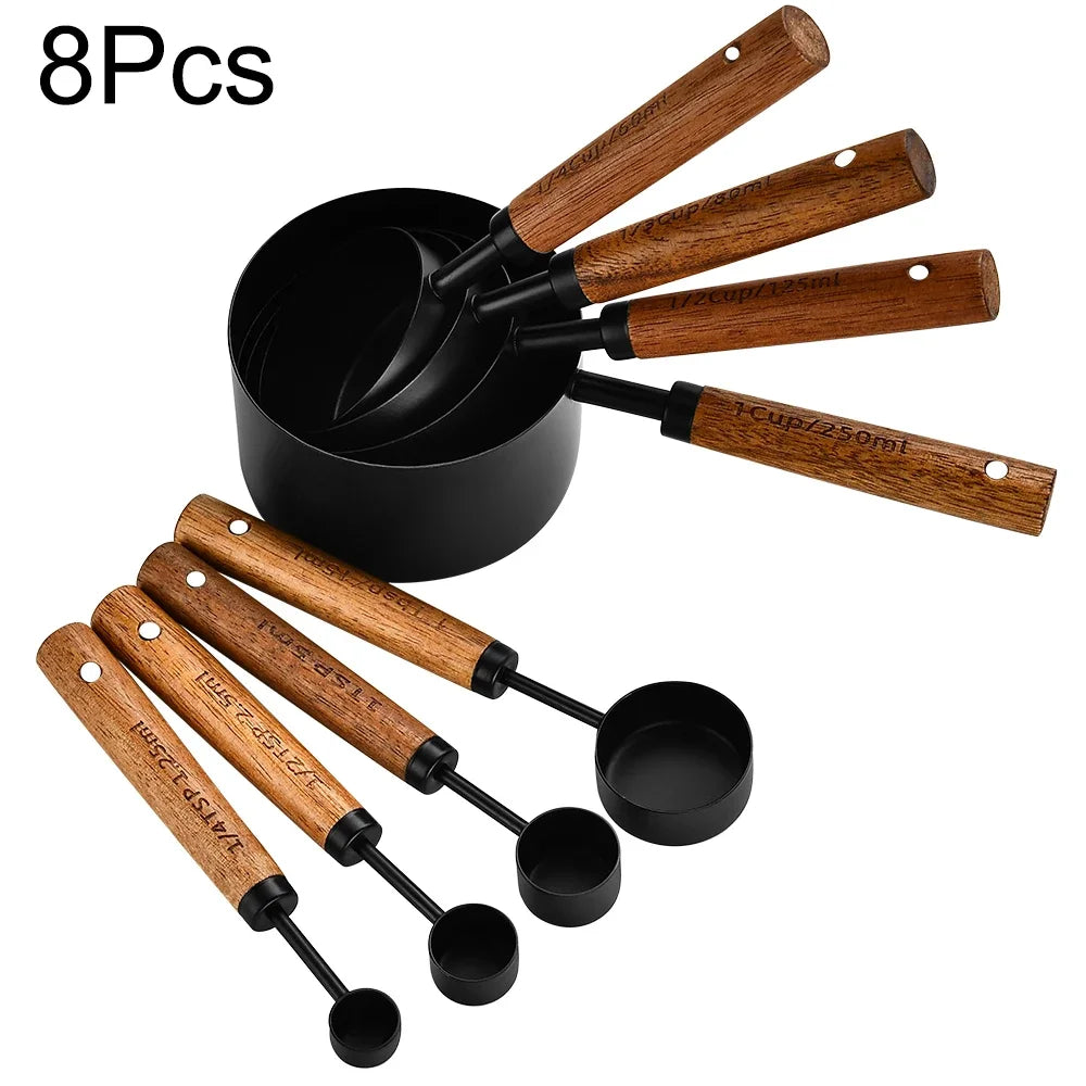 Stainless Steel Measuring Cups & Spoons Set