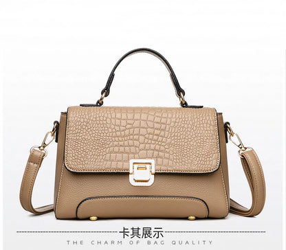 Large Capacity Leather Crossbody Handbag for Women