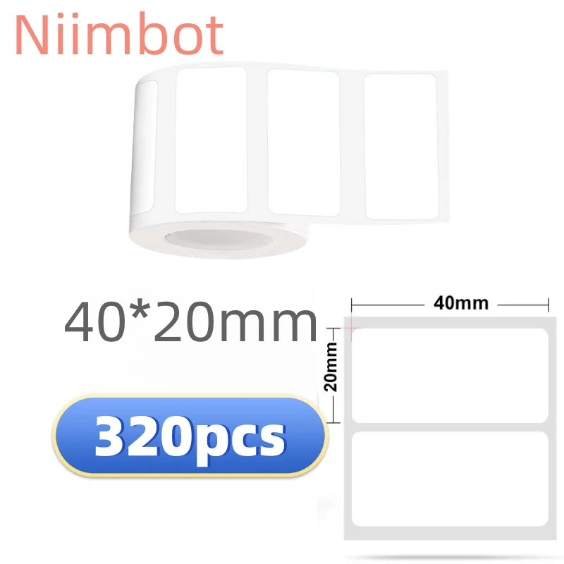 Self-Adhesive Thermal Sticker Labels 20–50mm for NIIMBOT Printers