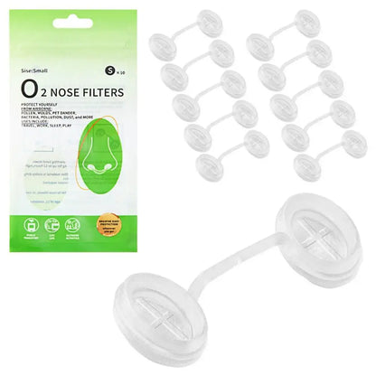 Invisible Nasal Air Filters for Dust & Allergy Protection