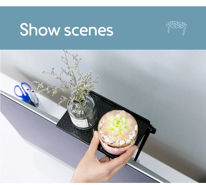 Adjustable Monitor Top Display Shelf