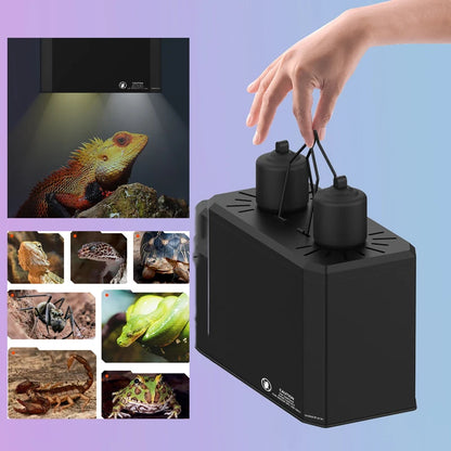 Dual Reptile Heat & UV Lamp Fixture