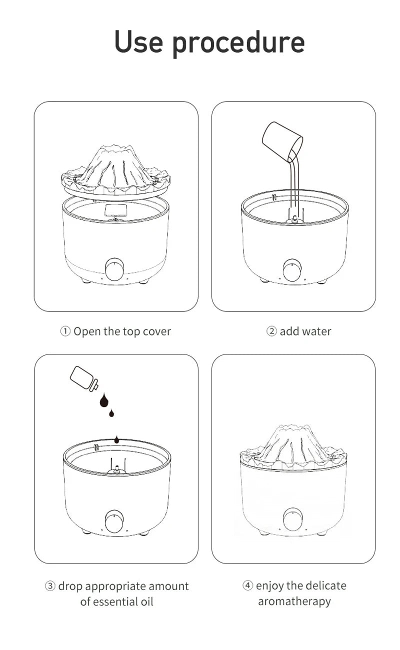 Volcano Flame Aroma Diffuser