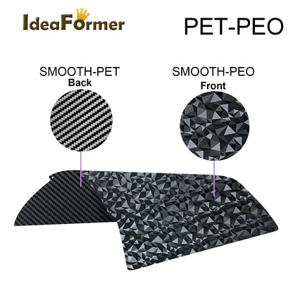 Double-Sided PEO/PET Spring Steel Build Plate – 235 × 235 mm