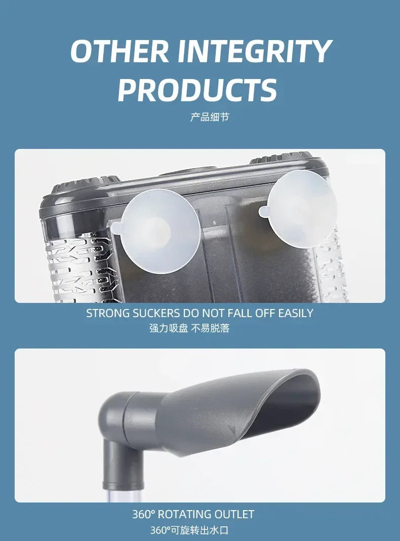 USB Aquarium Internal Filter with Bio Sponge & Water Filtration