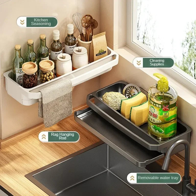 Sink Drain Organizer Shelf