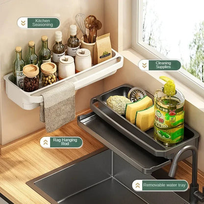 Sink Drain Organizer Shelf