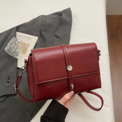 Vintage Flap Crossbody Satchel Bag