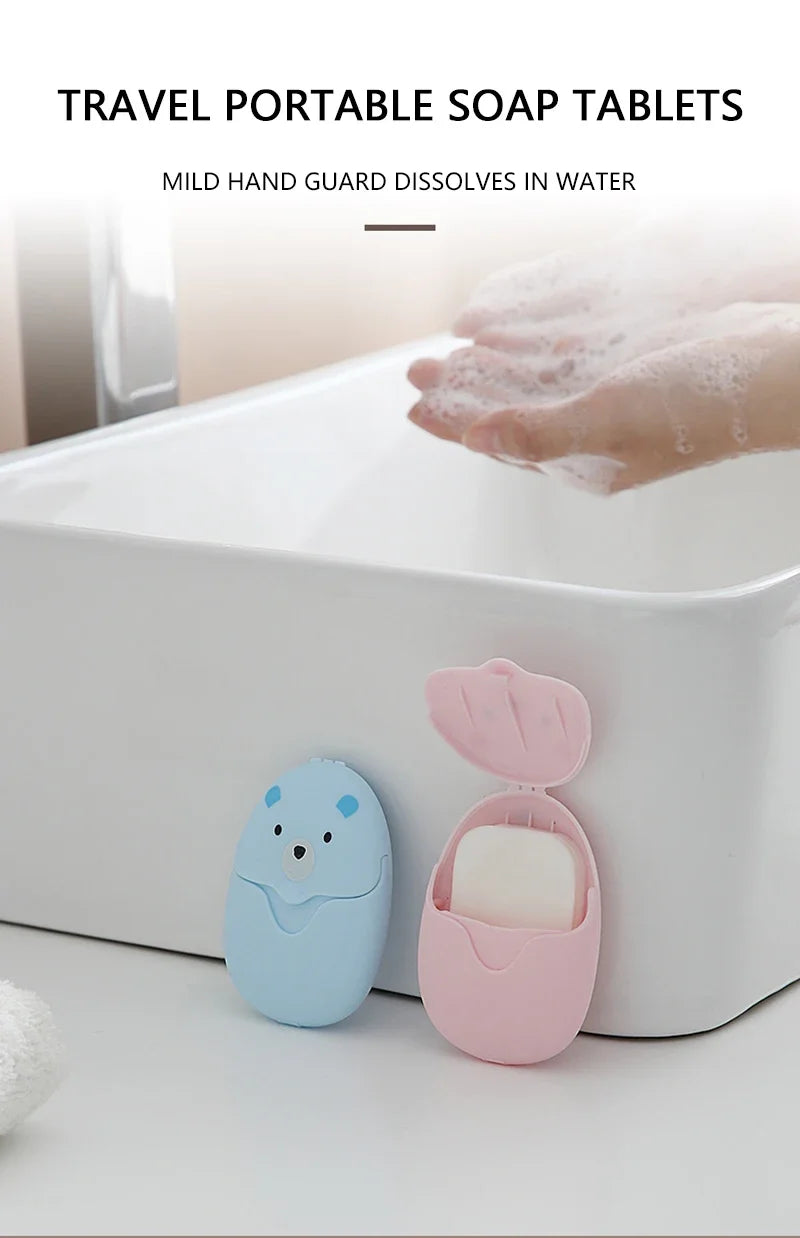 Travel Soap Sheets with Portable Storage Case