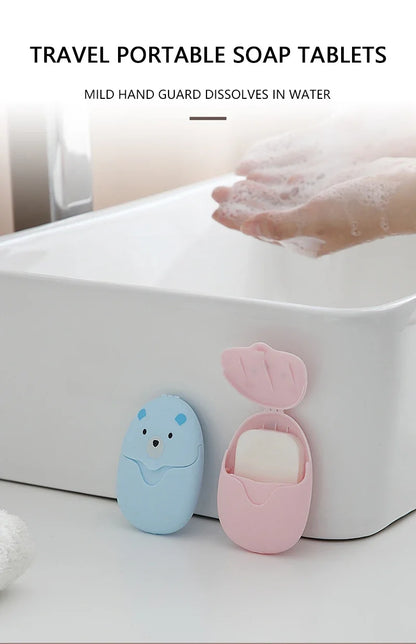Travel Soap Sheets with Portable Storage Case