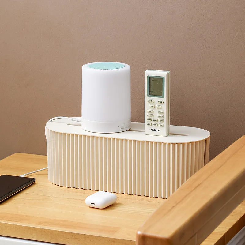 Multi-Functional Cable Management Box with Lid