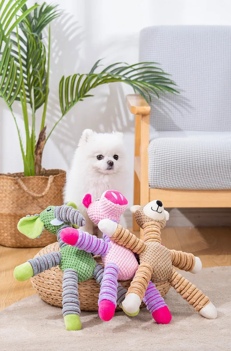 Animal Plush Squeaky Dog Toy