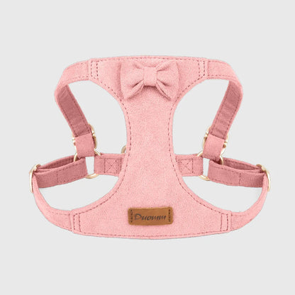 Premium Suede Dog Harness & Leash Set for Small Dogs