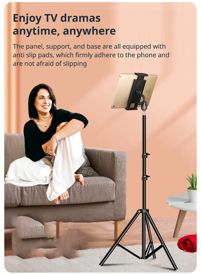 Adjustable Tripod Tablet Floor Stand