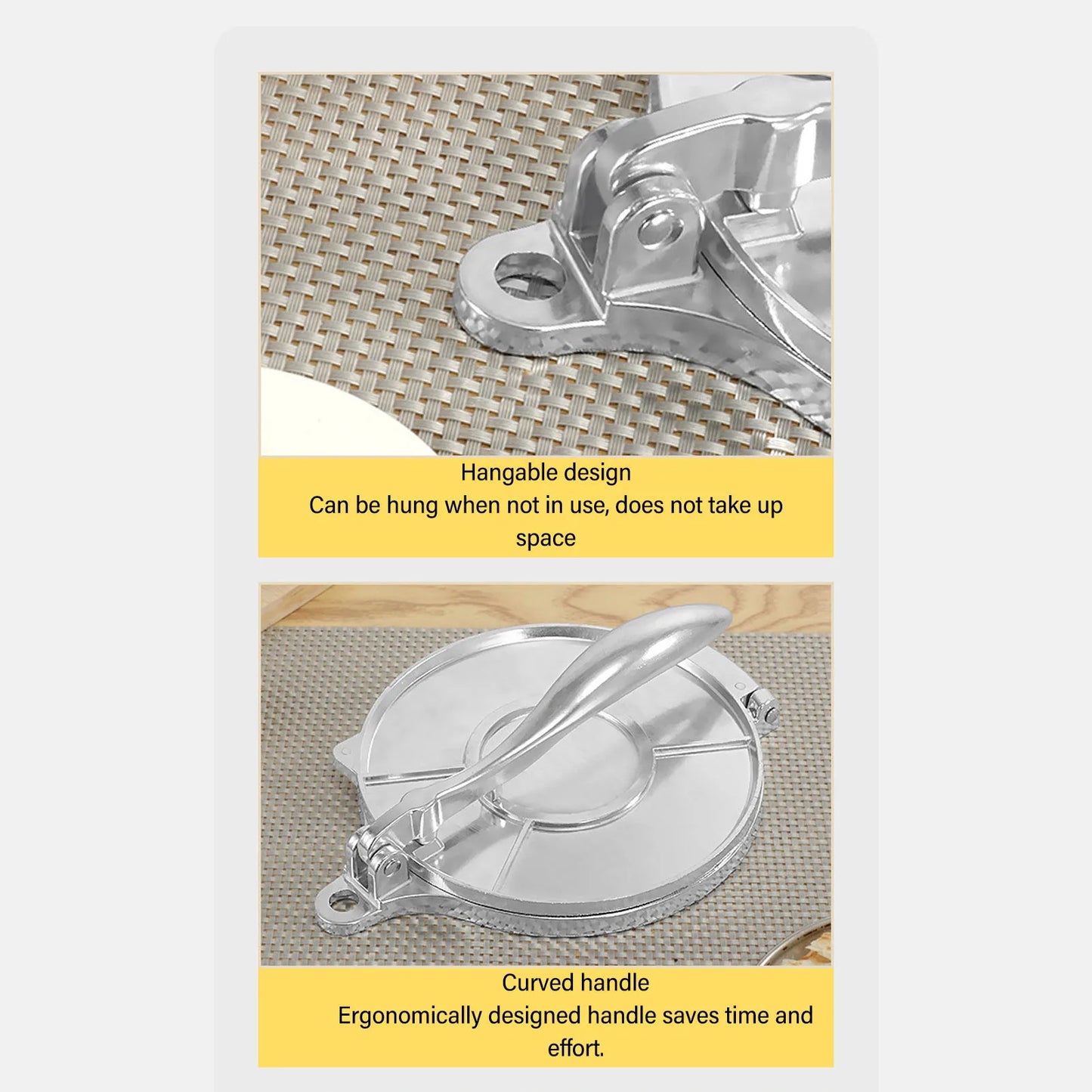 Aluminium Tortilla Press Maker