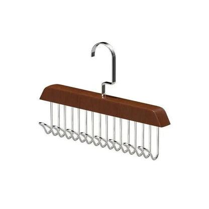 Solid Wood 8-Hook Multi-Purpose Clothes & Accessory Hanger