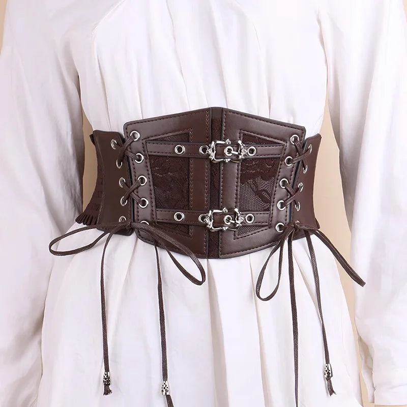 Women’s Elastic Lace Corset Waist Belt