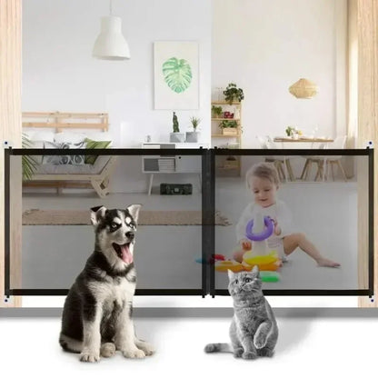 Portable Nylon Mesh Pet Safety Gate