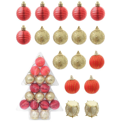 17-Piece Christmas Bauble Ornament Set