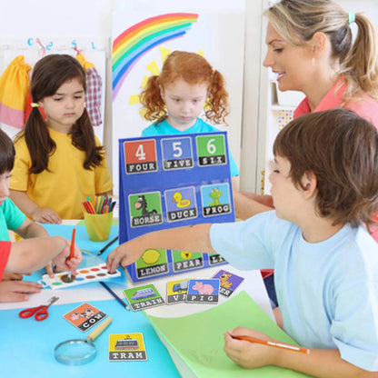 Double-Sided Desktop Pocket Chart for Classroom Learning
