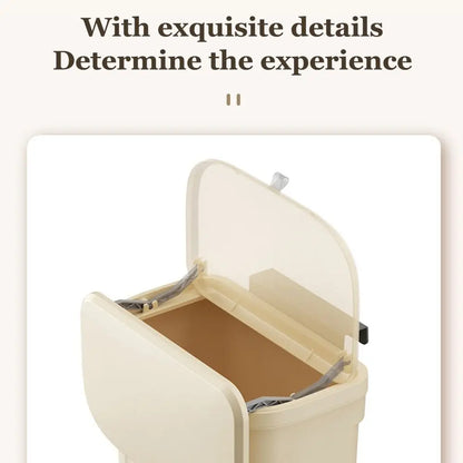 Wall-Mounted Under Sink Trash Can with Lid – 8.5L & 12L