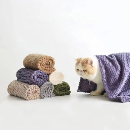 Soft Plaid Pet Blanket