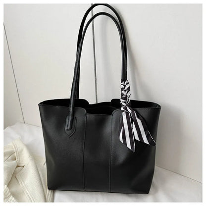 Large Capacity Faux Leather Tote Bag