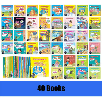 40/60 Books Set English Learning Picture Books for Kids