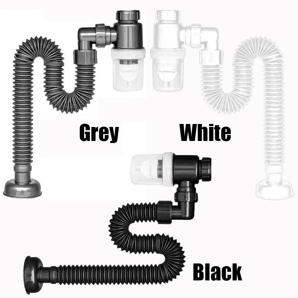 Universal Flexible Sink Drain Pipe with Deodorising Trap