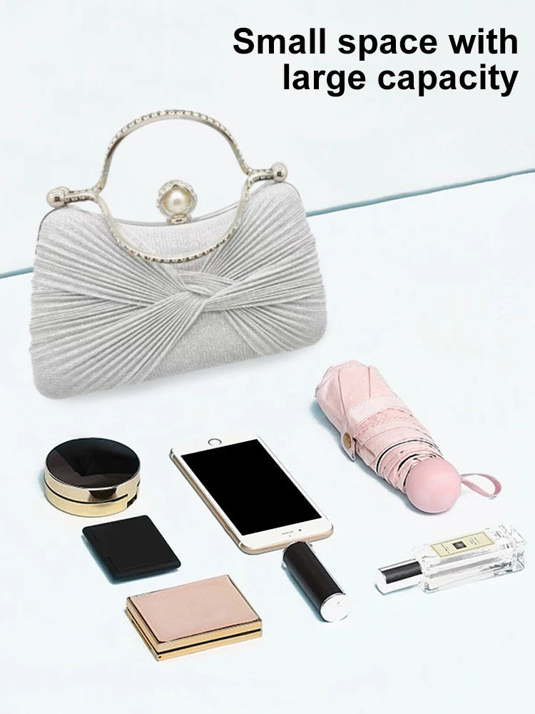 Beaded Pearl Evening Clutch