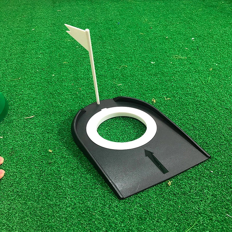 Portable Golf Putting Trainer with Flag Target