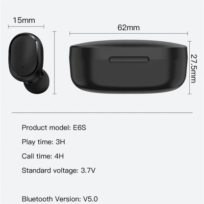 E6S Wireless Bluetooth Earbuds