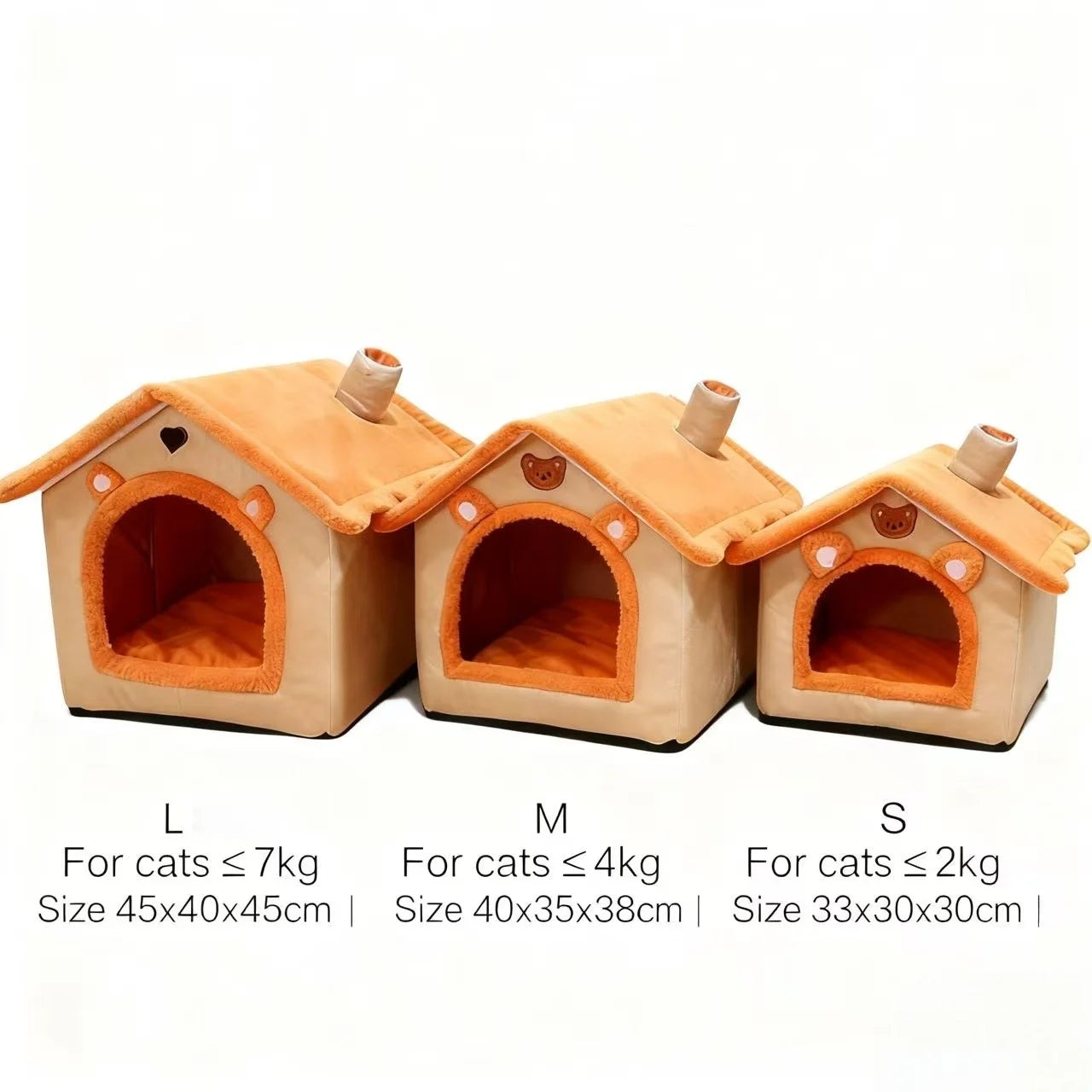 Warm Removable Pet House for Small Dogs & Cats