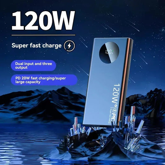 Lenovo 120W Fast Charging Power Bank with Digital Display