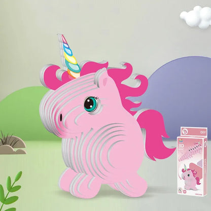 Kids 3D Paper Animal Puzzle