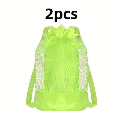 Large Capacity Mesh Beach Storage Backpack