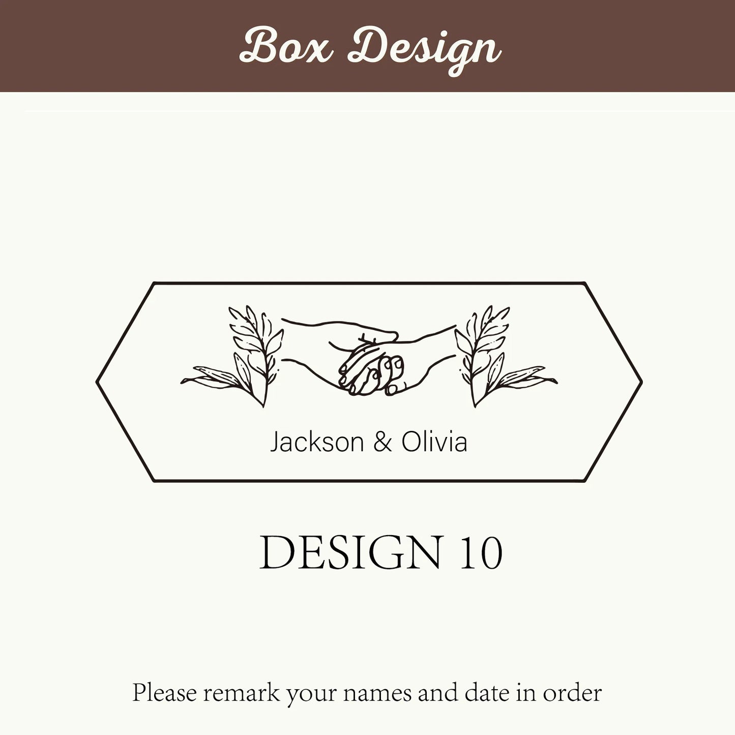 Personalized Wooden Double Ring Box with Clear Window