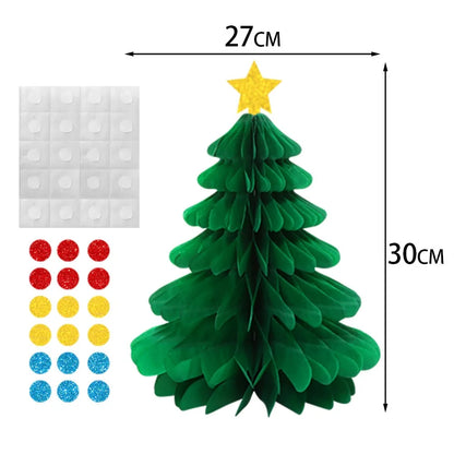 3D Honeycomb Paper Christmas Tree Decoration