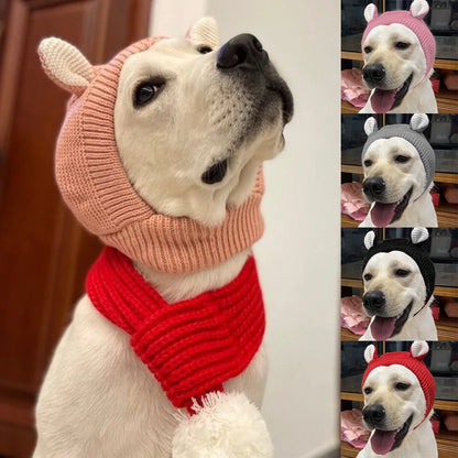 Winter Warm Dog Hat with Ear Covers