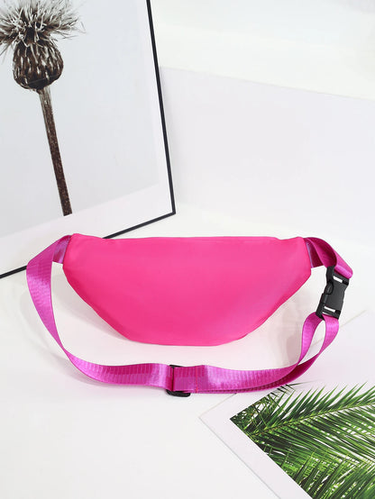 Multi-Layer Nylon Waist Bag with Adjustable Strap