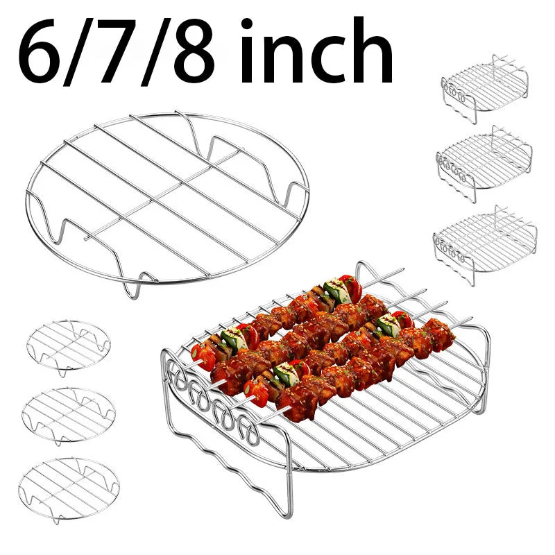 Square Air Fryer Stainless Steel Rack