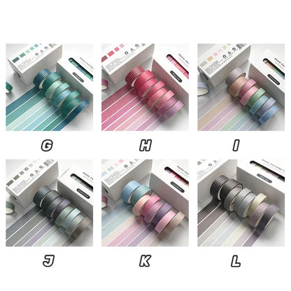 Solid Colour Washi Tape Set