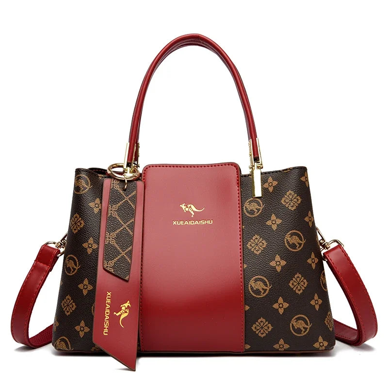 Large Capacity Women’s Leather Tote Handbag