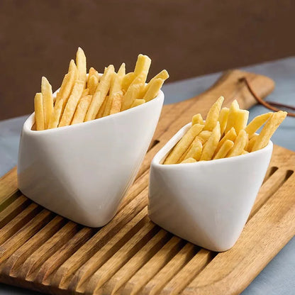 Creative Irregular Ceramic Snack & French Fries Bowl