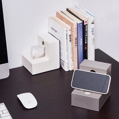 Modern Right Angle Tissue Box Holder