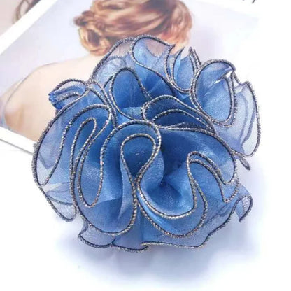 Women’s Double-Layer Floral Hair Scrunchie